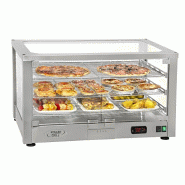 Roller Grill vitrine chauffante ventilée inox 2 grilles WD 780 SI - gris inox WD 780 SI