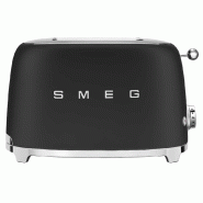 SMEG Grille-pain 2 Fentes 950w Noir Mat TSF01BLMEU - noir 8017709290757