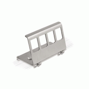 VALUE Adaptateur pour rail DIN, vide, pour 4 Keystones