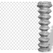 Vidaxl clôture à mailles losangées acier galvanisé 25x0,8 m argenté 141490 Vidaxl clôture à mailles losangées acier galvanisé 25x0,8 m argenté 141490