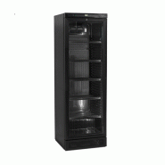 Vitrine réfrigérée noire EDRINK-38SE/Z6 - 347 l, 5 grilles réglables 490x360 mm, froid positif ventilé