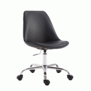 CLP Chaise de bureau Toulouse similicuir Noir - noir polyester 192457801 CLP Chaise de bureau Toulouse similicuir Noir - noir polyester 192457801