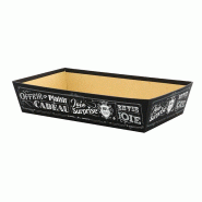 Corbeille carton rectangle Vintage 33x20 - Corbeille carton rectangle Vintage 33x20 -