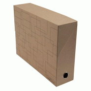 Exacompta Lot de 5 Boîte transfert ETERNECO en carte 15/10e, dos de 90, motif géométrique - 3130630898474