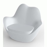Fauteuil lounge in & out SABINAS  - blanc
