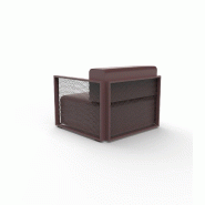 Fauteuil lounge THE FACTORY - grenat