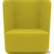 Fauteuil Softline Basket- 1 place - Feld Jaune, Standard