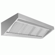 Hotte murale inox statique - 2m20 - avec filtre et lampe | Profondeur 900 mm