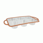 Menastyl - Moule à patisserie mady 6 compartiments ronds silicone acier carbone - 3256391055694