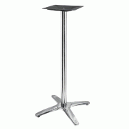 Piètement Roma Ht108 en inox brillant pour mange debout ext. 70x70,Ø70cm maxi