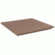 Plateau pour bac bois - L60,2xP60,2xH3,6cm - noyer