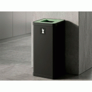 Poubelle de tri 50L en métal Alba_0