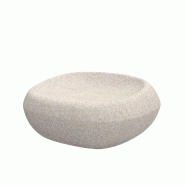 Pouf design in & out NOMA - écru granit