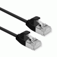 ROLINE Cordon DataCenter U/FTP Cat.6A (Classe EA), LSOH, slim, noir, 1,5 m ROLINE Cordon DataCenter U/FTP Cat.6A (Classe EA), LSOH, slim, noir, 1,5 m