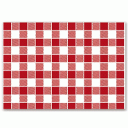 Set de table en pure cellulose 48g/m2 motif Vichy rouge 31x43cm - par 2000