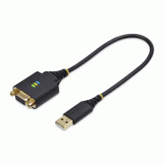 StarTech Cble USB vers Null Modem Série de 30cm, COM
