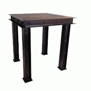 Anticline Créations Table 70 X 70 X 73 - multi-matériau CS1639 Anticline Créations Table 70 X 70 X 73 - multi-matériau CS1639