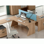 Bureau d'angle individuel en bois Kompas - pas cher - Dimensions 120/140/160/180 x 80 cm Bureau d'angle individuel en bois Kompas - pas cher - Dimensions 120/140/160/180 x 80 cm
