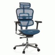Chaise de bureau / Fauteuil de direction ERGOHUMAN GEN2 Tissu maille bleu hjh OFFICE - bleu polyester 652278
