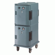 Chariot isotherme avec portes chauffantes Ultra Camcart UPCH800 bleu ardoise | Cambro - CJ632