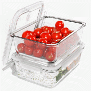 Ensemble de boite de conservation 2 pièces en verre Classbach C-FHD4024G - transparent 4015067140244