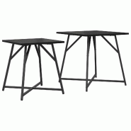 Ensemble de tables d'appoint 2 pcs Chêne noir Modèle Aero Essence Pro - 869726