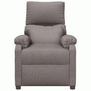 Fauteuil inclinable électrique Taupe Tissu Modèle Derdelora - 8720286936740
