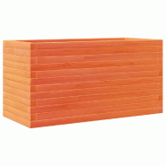 Helloshop26 - Jardinière bac lit surélevé plantes fleurs terrasse jardin cire 90 x 40 x 46 cm bois de pin massif marron 02_0038510 - 3000217711116 Helloshop26 - Jardinière bac lit surélevé plantes fleurs terrasse jardin cire 90 x 40 x 46 cm bois de pin massif marron 02_0038510 - 3000217711116