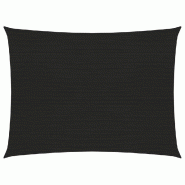 Helloshop26 - Voile toile d'ombrage parasol 160 g/m² 3 x 4 m PEHD noir 02_0009203 - noir 3000492682729