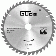 Lame de scie carbure - 165 x 20 mm - 48 dents pour scie g58232 Lame de scie carbure - 165 x 20 mm - 48 dents pour scie g58232