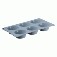 San Ignacio - Moule en silicone pour 6 madeleines Ø26,8x16,5x3 cm - bleu Q4840