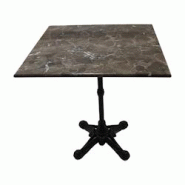 Stamp Reverdy table Retro 4b plateau marbre marron 60x60 - multicolore multi-matériau 3661365004569 Stamp Reverdy table Retro 4b plateau marbre marron 60x60 - multicolore multi-matériau 3661365004569