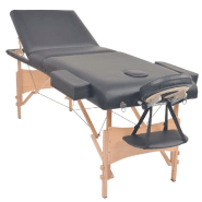 Table de massage pliable À 3 zones 10 cm d\'Épaisseur noir 02_0001869
