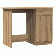 VidaXL Bureau chêne artisanal 100x50x76 cm bois d'ingénierie Modèle Milan Classique - 855955