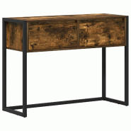 VidaXL Table d'appoint Chêne Fumé 100 x 36 x 75 cm Bois d'ingénierie Modèle Flex Prime - 886698