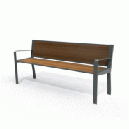 Banc SQUARE accoudoirs stratifié compact