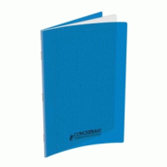 CONQUERANT Lot de 10 Cahier Classique PP piqué A4, 96p./48 feuilles 90g/m², Séyès, coloris bleu - 3020121206911