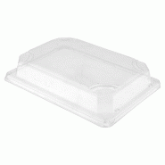 Couvercle transparent OPS 19x13,6x3,2cm pour boîte sushis 59190 - par 800