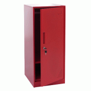 Décoshop26 - Armoire vestiaire métallique avec tringle et étagère amovible 90x38x45 cm acier rouge 04_0008958 - métal 3000267243094