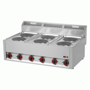Fourneau électrique 6x feu sans soubassement 400 V | REDFOX - SP 90 ELS