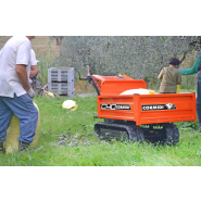 Mini-dumper à moteur sur chenilles au design épuré, maniable et robuste, capacité 400kg - série 40 - Cormidi