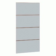 Panneau rainuré R30 L90xP120cm épaisseur 18mm - gris