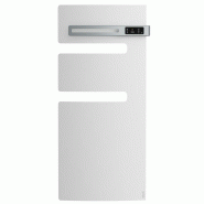 Radiateur sèche-serviettes connecté Serenis avec soufflerie mât droite 1500W Blanc Carat - Atlantic - 850493_0