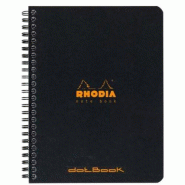 RHODIA Lot de 5 Notebook Classic noir 16x21, 160p./80 feuilles microperforées 80 g/m² reliure intégrale, dot grid - 3037921934395