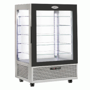 Roller Grill Vitrine verticale, négative ventilée, inox avec étagères en verre, 490 litres RDN 800 FI - gris verre RDN 800 FI