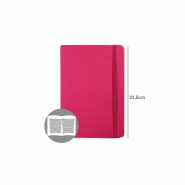 SMARTD Carnet 21,5x14,5cm Semi Cuir Rose 116 Feuilles (agenda) - 5608011023169