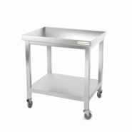 Table de travail en inox 800 x 700 mm sur roulettes / GOLDINOX - inox 3701770805457 Table de travail en inox 800 x 700 mm sur roulettes / GOLDINOX - inox 3701770805457