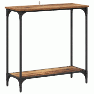VidaXL Table console Bois ancien 75 x 30.5 x 75 cm Bois d'ingénierie Modèle Flex Bois - 883519