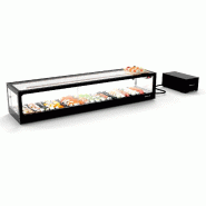 Vitrine réfrigérée à Sushi LOGIC avec groupe déporté - Double froid - VTLG8SGR | Sayl Barcelona - Cuve plane Vitrine réfrigérée à Sushi LOGIC avec groupe déporté - Double froid - VTLG8SGR | Sayl Barcelona - Cuve plane
