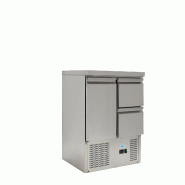 Vitrine réfrigérée avec 1 porte et 2 tiroirs. Thermostat électronique. Dégivrage automatique. Dimensions 90x70x85 cm. ForCold by FIMAR G-S9012D-F
